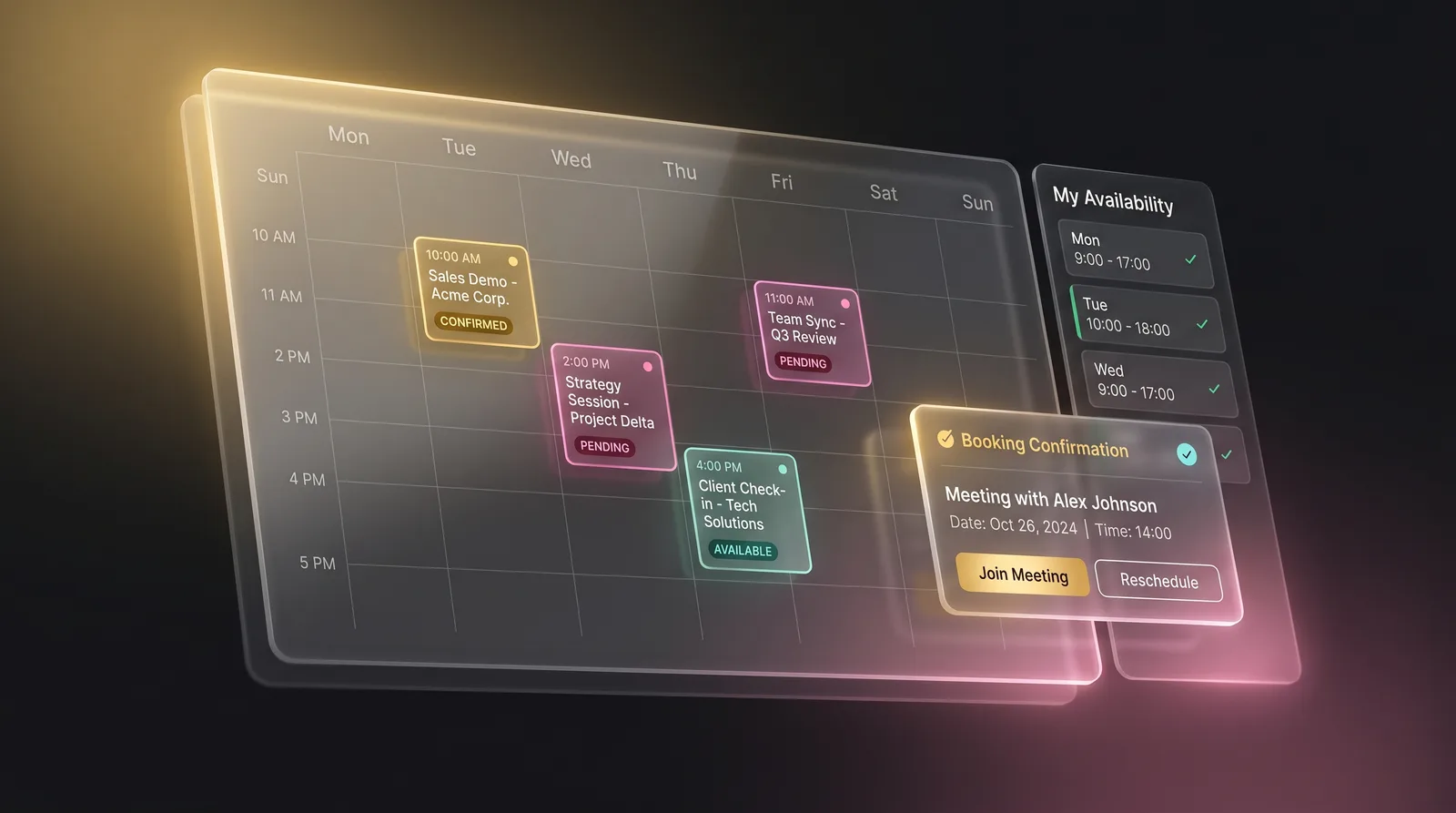 NotLuck CRM — Calendar & Booking