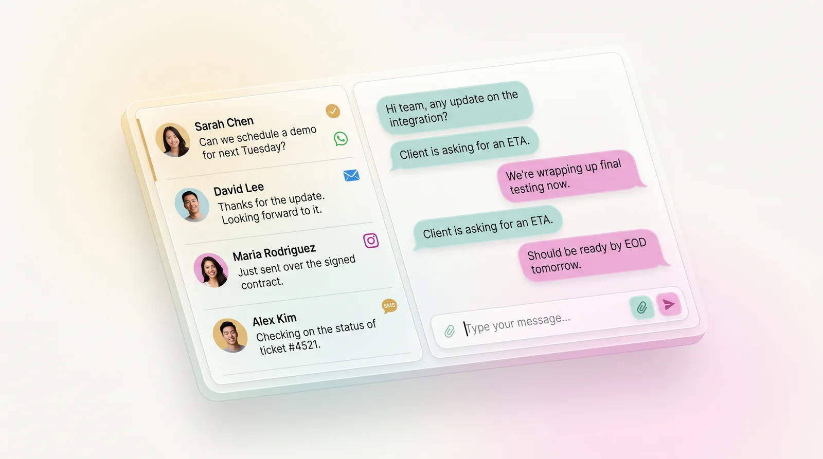 NotLuck CRM — Omnichannel Inbox